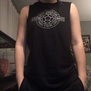 Adidas 3 stripe life muscle tank